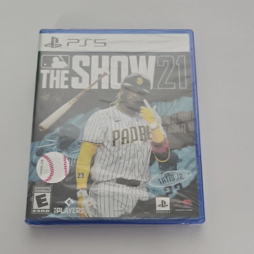 Sony PS5 MLB The Show 21 - Blue Case with Padres Cover Art